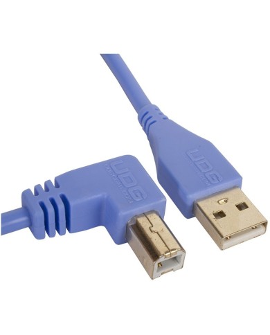 UDG Ultimate Audio Cable USB 2.0 A B Light Blue Angled 3m