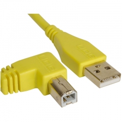 UDG Ultimate Audio Cable USB 2.0 A B Yellow Angled 3m