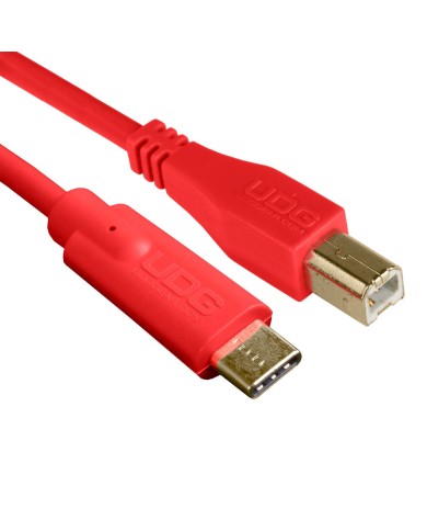 UDG Ultimate Audio Cable USB 2.0 C-B Red Straight 1.5m