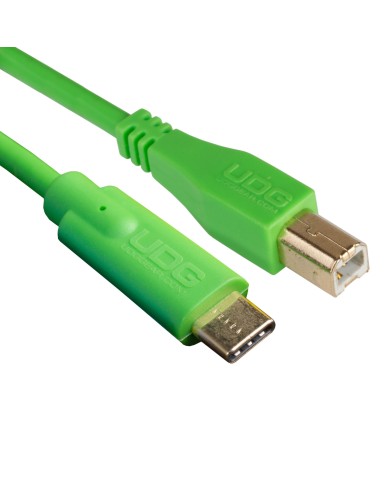 UDG Ultimate Audio Cable USB 2.0 C-B Green Straight 1.5m