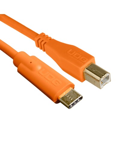 UDG Ultimate Audio Cable USB 2.0 C-B Orange Straight 1.5m