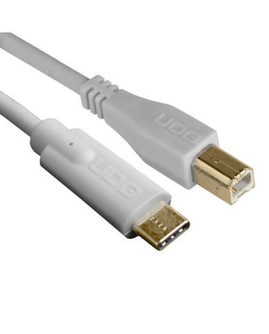 UDG Ultimate Audio Cable USB 2.0 C-B White Straight 1.5m