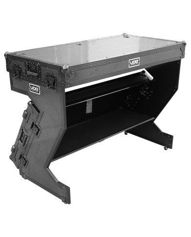 UDG Ultimate Flight Case Portable Z Style Dj Table Black Pus (WHEELS)