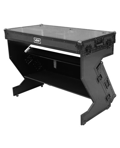 UDG Ultimate Flight Case Portable Z Style Dj Table Black Pus (WHEELS)