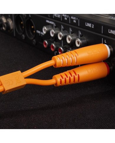 UDG Ultimate Audio Cable Set RCA - RCA Orange Straight 1,5m