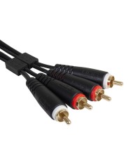UDG Ultimate Audio Cable Set RCA - RCA Black Straight 1,5m