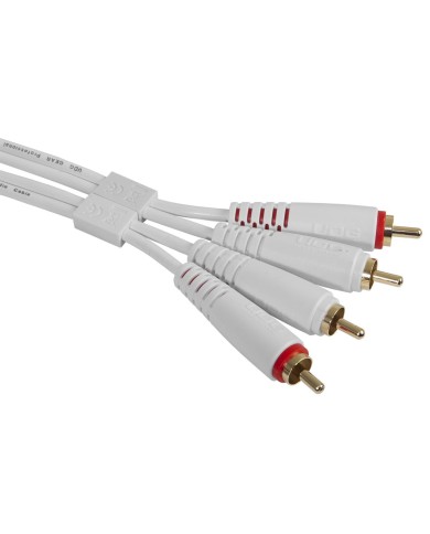 UDG Ultimate Audio Cable Set RCA - RCA White Straight 1,5m