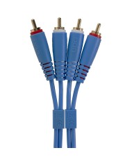UDG Ultimate Audio Cable Set RCA - RCA Blue Straight 1,5m