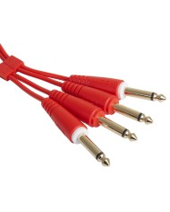 UDG Ultimate Audio Cable Set 1/4'' Jack - 1/4'' Jack Red Straight 1,5m