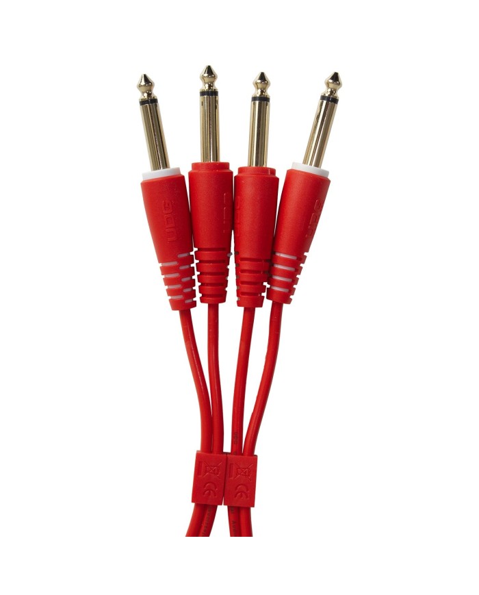 UDG Ultimate Audio Cable Set 1/4'' Jack - 1/4'' Jack Red Straight 1,5m