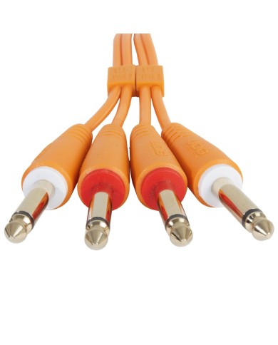 UDG Ultimate Audio Cable Set 1/4'' Jack - 1/4'' Jack Orange Straight 1,5m