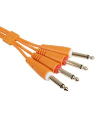 UDG Ultimate Audio Cable Set 1/4'' Jack - 1/4'' Jack Orange Straight 1,5m