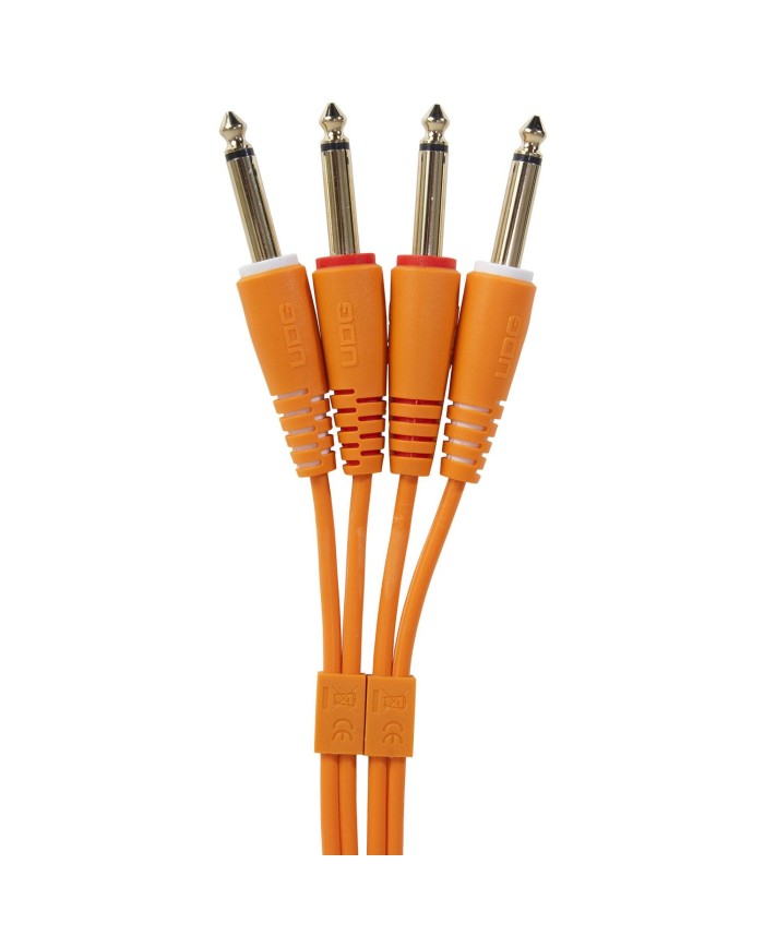 UDG Ultimate Audio Cable Set 1/4'' Jack - 1/4'' Jack Orange Straight 1,5m