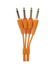 UDG Ultimate Audio Cable Set 1/4'' Jack - 1/4'' Jack Orange Straight 1,5m