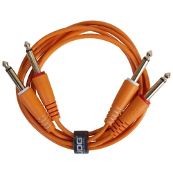 UDG Ultimate Audio Cable Set 1/4'' Jack - 1/4'' Jack Orange Straight 1,5m