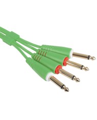 UDG Ultimate Audio Cable Set 1/4'' Jack - 1/4'' Jack Green Straight 1,5m