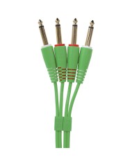 UDG Ultimate Audio Cable Set 1/4'' Jack - 1/4'' Jack Green Straight 1,5m