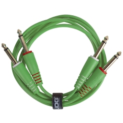 UDG Ultimate Audio Cable Set 1/4'' Jack - 1/4'' Jack Green Straight 1,5m