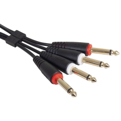 UDG Ultimate Audio Cable Set 1/4'' Jack - 1/4'' Jack Black Straight 1,5m