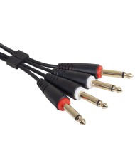 UDG Ultimate Audio Cable Set 1/4'' Jack - 1/4'' Jack Black Straight 1,5m