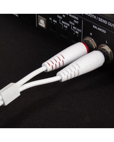 UDG Ultimate Audio Cable Set 1/4'' Jack - 1/4'' Jack White Straight 1,5m