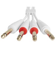 UDG Ultimate Audio Cable Set 1/4'' Jack - 1/4'' Jack White Straight 1,5m