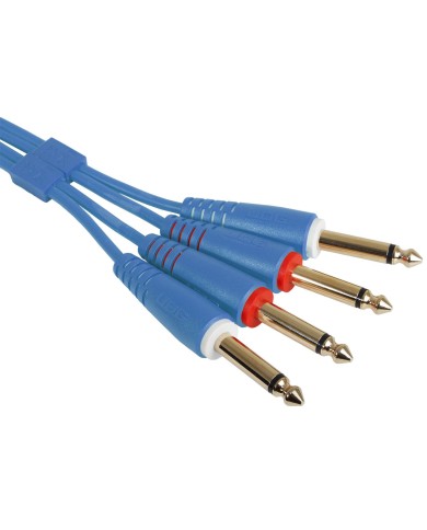 UDG Ultimate Audio Cable Set 1/4'' Jack - 1/4'' Jack Blue Straight 1,5m
