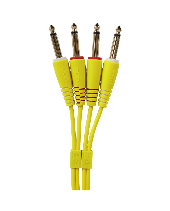 UDG Ultimate Audio Cable Set 1/4'' Jack - 1/4'' Jack Yellow Straight 1,5m
