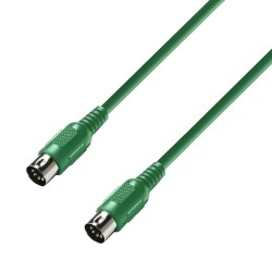 Adam Hall Cable MIDI 0,75M Green (3 Star)